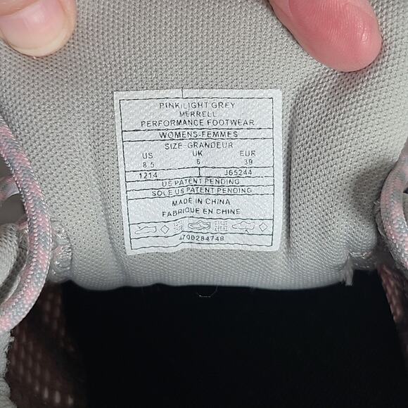 Merrell Moab 2 Hiking Shoes Sneakers Pink Light Gray Women’s Size 8.5 - Picture 7 of 7